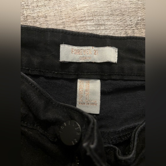 Black Forever 21 High Waisted Skinny Jeans - Picture 3 of 3